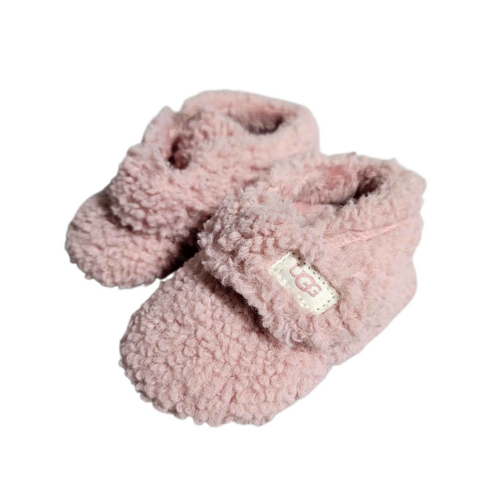 UGG-Inspired Pink Sherpa Baby Booties